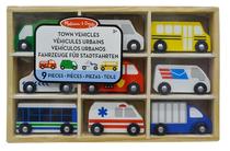 Veiculos de Madeiras Urbanos Melissa & Doug 13170 (9 Pecas)