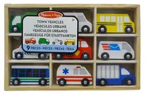 Veículos de Madeiras Urbanos Melissa & Doug 13170 (9 Peças)