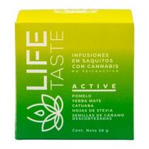 Cha Life Taste Energizante Toranja, Erva Mate, Catuaba e Sementes de Cannabis 10 Saquinhos