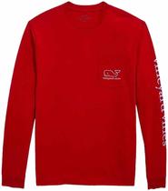 Outlet Camiseta Manga Longa Vineyard Vines 1V014049 Vermelho - Masculina