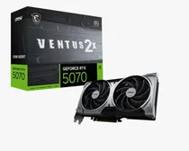 Placa de Vídeo 12GB Exp. GF-RTX5070 MSI Ventus 2X Oc 912-V532-009