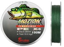 Linha Multifilamento Snake Motion 4X 0.28MM 18KGS 150M