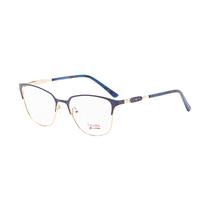 Armacao para Oculos de Grau Visard 3014 C4 Tam. 54-18-140MM - Azul/Dourado