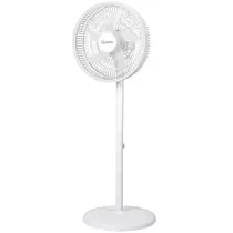 Ventilador Quanta QTVR140 2 En 1 14" 5 Pás 17 Watts Recarregável Bivolt - Branco
