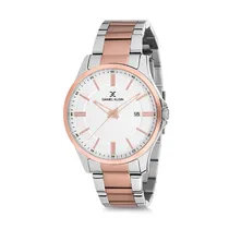 Relógio Analógico Masculino Daniel Klein Premium DK12229-5 - Prata e Rosa Ouro