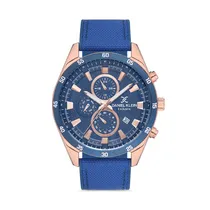 Relógio Analógico Masculino Daniel Klein Exclusive DK.1.12599-4 - Rosa Ouro/Azul