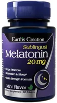 Earth's Creation Melatonin Mint Flavor 20MG (60 Tabletas)