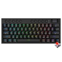 Teclado Gamer Mecanico Redragon K632RGB-Pro Horus Mini Pro Wireless / Red / Ingles - Preto