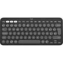 Teclado Logitech Pebble Keys 2 K380S 920-011783 Bluetooth - Grafite (Espanhol)