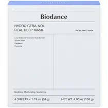 Máscara Facial Biodance Hydro Cera-Nol Real Deep Mask - 4 Unidades (CX Feia)