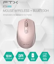 Mouse BT/Wir Recargable FTXFTXG22 Dual-Mode Rosado