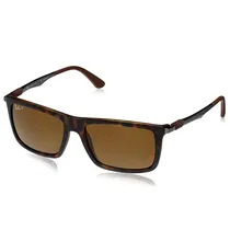 Óculos de Sol Ray-Ban RB4214 6092/83, Masculino, Tamanho 59-17-145 3N - Marrom