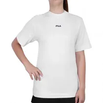 Camiseta Femenino Casual Fila Moda Tennis Club Branca