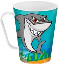 Caneca Plástica Kozi Plast Tiburão 1403A - 430ML