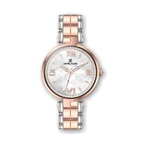 Relogio Analogico Feminino Daniel Klein Premium DK.1.12286-4 - Rosa Ouro e Prata