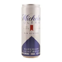 Michelob Cerveza Ultra s/Gluten LT350ML