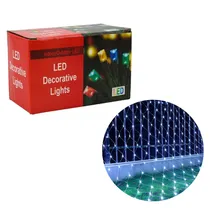Luces Pisca Pisca Cortina 100 LED 1,5 X 1,5 M 220V Branco
