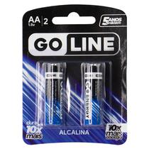 Pilha Alcalina Goline - AA - 1.5V - 2 Unidades