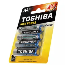 Pilha Alkalina Toshiba AA X4