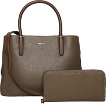 Bolsa Bagco BX012308004A Mud - Feminina