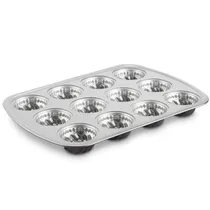 Forma Assadeira Antiaderente Cuisinart AMB-12MBNT Classic Mini Bolo Bundt 12 Xicaras