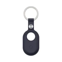 Estuche Con Llavero Samsung Strap Studio Leather Key Ring GP-FUT560BRALW para Galaxy Smart Tag 2 Dark Blue