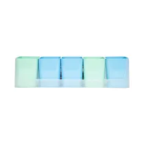 Kit Porta Objetos Dello Mundo Luna 2191 Azul/Verde
