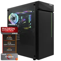 PC Montado Gamer AMD Ryzen 7 5700G de 4.6GHZ 16GB de Ram / 256GB SSD / Radeon RX580 8GB - Preto  PC Montado ...