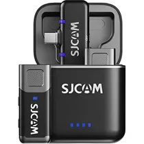 Microfone Sem Fio Sjcam M3 com Base de Carregamento (2TX+1RX) - Preto