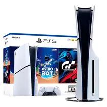 Console Sony Playstation 5 Slim CFI-2015A Astro Bot e Gran Turismo 7 1TB SSD - Branco