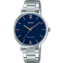 Relógio Casio LTP-VT01D-2BUDF Analógico Feminino - Silver/Blue