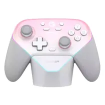 Controle Gamesir Super Nova T4N Pro Sem Fio com Base Switch | Ios | Android | PC - Pink