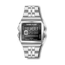 Relógio Digital Masculino Daniel Klein D:Time DK.1.12274-2 - Prata e Preto