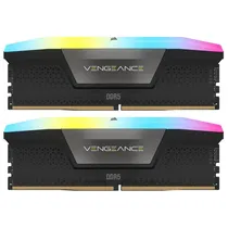 Memória Corsair Vengeance RGB, DDR5 96GB (2X48GB), 6000MHZ, C/DissiPador, CMH96GX5M2B6000Z30, para AMD, Preto