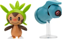 Pokémon Battle Figure Pack Chespin + Beldum Jazwares - PKW3014