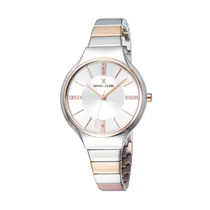 Relógio Analógico Feminino Daniel Klein Premium DK11947-3 - Prata/Rosa Ouro