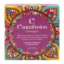 Chá Cannagest Base Erva Mate, Frutas, Verbena de Limão e Cannabis 10 Saquinhos 20G