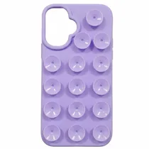 Capa de Silicona Ventosa para iPhone 16 - Lavander