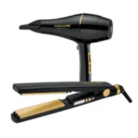 Nano Gold Limited Edition Babyliss Combo Prancha + Secador