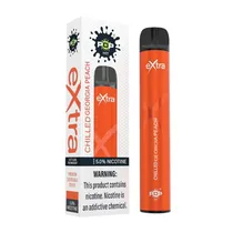Vape Pod Descartável Pop Hit Extra 3000 Puffs, 7ML, 5% Nicsalt - Chilled Georgia Peach