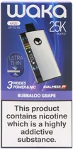 Vape Descartável Waka KA25 Bubbaloo Grape 25000 Puffs