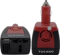 Inversor de Voltagem para Carro Tucano Car Inverter 12V A 110V/60HZ 150W Vermelho/Preto