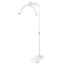 LED Iluminador HD-M8X Moon Light Professional Lampada Meia Lua com Controle Remoto / 50W / Bivolt - Branco