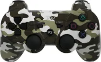 Controle Sem Fio Play Game Doubleshock para PS3 - Camo White Brown