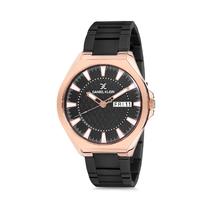 Relogio Analogico Masculino Daniel Klein Premium DK12139-4 - Preto e Rosa Ouro