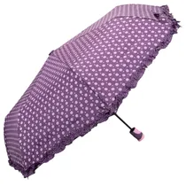 Guarda-Chuva Adulto Design Poá Lilás