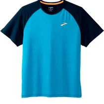 Camiseta Brooks Masculino Atmosphere Short Sleeve 2.0 s Azul Marinho – 211455499