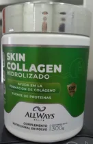 All Ways Medical Vitamina Skin Collagen Hidrolizado 300G Sabor Limón Plastico Verde