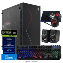 PC Montado Gamer Intel Core i5 2500 de 3.3GHZ 16GB de Ram / 256GB SSD / Geforce GTX750TI 4GB + Kit Gamer - Preto PC Montado Gamer Intel Core i5 2500 de 3.3GHZ 16GB de Ram / 256GB SSD / Geforce GTX750TI 4GB + Kit Gamer - Preto
