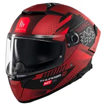 Capacete MT Helmets Thunder 4 SV Luminence D5 - Fechado - Tamanho XXL - com Óculos Interno - Matt  Capacete MT...